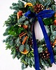 wianki bożonarodzeniowe Świąteczny Wianek na drzwi - NAVY BLUE 3