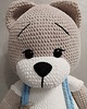 misie i maskotki Duży szydełkowy miś (80cm) 2