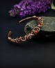 bransoletki wire wrapping Bransoleta mankietowa z bursztynem 8