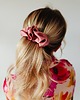 spinki i klamry do włosów Scrunchie spinka klamra jedwabna brudny róż 1
