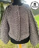 kardigany damskie Sweter oversize 100% wełna handmade 6