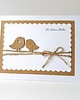 kartki scrapbooking Kartka ślubna minimalistyczna 2