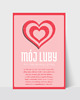 kartki okolicznościowe - wydruki Walentynka dla niego, mój luby, kartka walentynkowa dla chłopaka 1