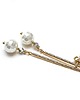 kolczyki pozłacane Kolczyki pozłacane Stick /white pearls vol. 2/  alloys collection  1