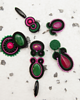 kolczyki soutache Kolorowe kolczyki sutasz  sztyfty 5