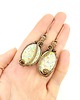 kolczyki wire wrapping Kolczyki z żywicą 3