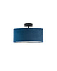 plafony Czarny plafon do salonu w stylu glamour WENECJA VELUR fi - 30 cm 2