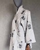 marynarki damskie Kimono wełna w ciapki oko z frędzlami na plecach. 6