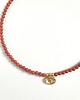 chokery Naszyjnik ZEN jaspis czerwony, zawieszka mosiądz 5