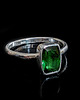 pierścionki srebrne Pierścionek zieleń turmalinu 2