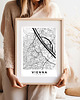 plakaty Plakat Wiedeń Vienna mapa 1