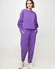 spodnie dresowe damskie Spodnie bawełniane premium - fioletowe 2
