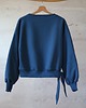 bluza bez kaptura damska Bluza OVERSIZE DAMSKA GRANATOWY KRÓLIK Z USZAMI 1