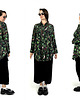 koszule damskie  Zielona KOSZULA oversize/szmizjerka, autroski print SŁOWIKI leśne 100% wiskoza 6