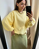 bluza bez kaptura damska Bluza Enjoyable butter yellow 1