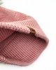 czapki damskie Różowa czapka merino z odczepianym pomponem 7