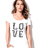 t-shirt damskie Koszulka damska biała  Love 1