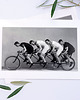 fotografia Fotografia z passepartout: Mężczyźni na rowerze 2