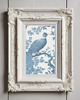 grafiki i ilustracje DWA PLAKATY niebieskie chinoiserie ,toile de jouy 4