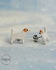 kolczyki ceramiczne Jack russell terrier mini- ceramiczne kolczyki 1
