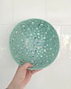 miski i misy Ceramiczny durszlak na owoce duży miętowy 1