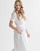 sukienki maxi damskie Lniana Sukienka JASMINE PURE WHITE 1