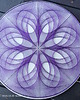 obrazy Rozeta #2 fioletowa, obraz String Art,mandala 3