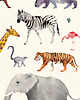 obrazy i plakaty do pokoju dziecięcego ILUSTRACJA do pokoju dziecka ZWIERZĘTA safari 2