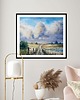 obrazy Obraz akwarelowy "Polna droga" oprawiony w passe-partout 40x50 cm 2
