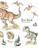 naklejki ścienne do pokoju dziecka Naklejka na ścianę Dinozaur T-REX - Velociraptor 1