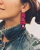 kolczyki soutache Kolczyki soutache - duże, fuksja, czerwień 2