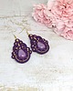 kolczyki soutache Fioletowe kolczyki sutasz - kolekcja Thalia 3