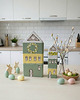 ozdoby wielkanocne Drewniane Domki Skandynawskie, zestaw wioseny - wielkanocny 3