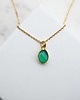 wisiory Naszyjnik z zielonym agatem 3