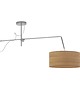 lampy wiszące Lampa sufitowa na wysięgniku do salonu z abażurem RIO ECO 5