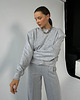 bluza bez kaptura damska Bluza Described z bawełny poduchy light grey 6