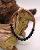 bransoletki - inne Bransoletka miedziana handmade z koralikami: turmalin 1