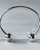 bransoletki srebrne Bransoletka bangle z kulkami 14 mm 1