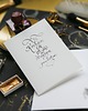 kartki scrapbooking Personalizowana kartka z życzeniami kaligrafowana ręcznie atramentem 4