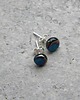 kolczyki wire wrapping Benzynowe kropki - sztyfty 2