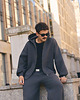 bluzy męskie Bluza z kapturem PUFFA ZIP Carbon męska 2