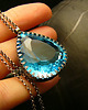 wisiory Naszyjnik Swiss Blue - Topaz Swiss Blue Srebro vol.VI 6