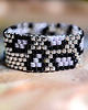 pierścionki srebrne Pierścionek panterka, pierścionek peyote stitch z koralików myiuki 4