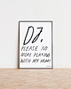 plakaty DJ please - Plakat typograficzny Techno Rave Czarno biały minimalistyczny 2
