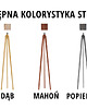 lampy podłogowe Drewniana lampa stojąca z welurowym abażurem CURACAO VELUR 3