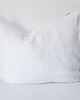 poduszki gładkie Lniana Poszewka Classic PURE WHITE 1
