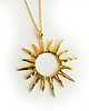 złote naszyjniki NASZYJNIK złote słońce, duże słońce 1