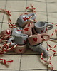 breloki Mini kubeczki zawieszki. Ceramiczne charmsy 1
