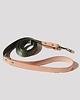 smycze i obroże dla psów i kotów Smycz miejska Green Pepit / Nude Leather 5
