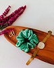 gumki do włosów Gumka jedwabna, scrunchie, frotka królowa szmaragdów MAXI 1